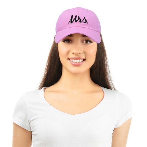 NWT Pink and Black “Mrs.” Bachelorette Party Bridal Adjustable Baseball Hat - Picture 1 of 4